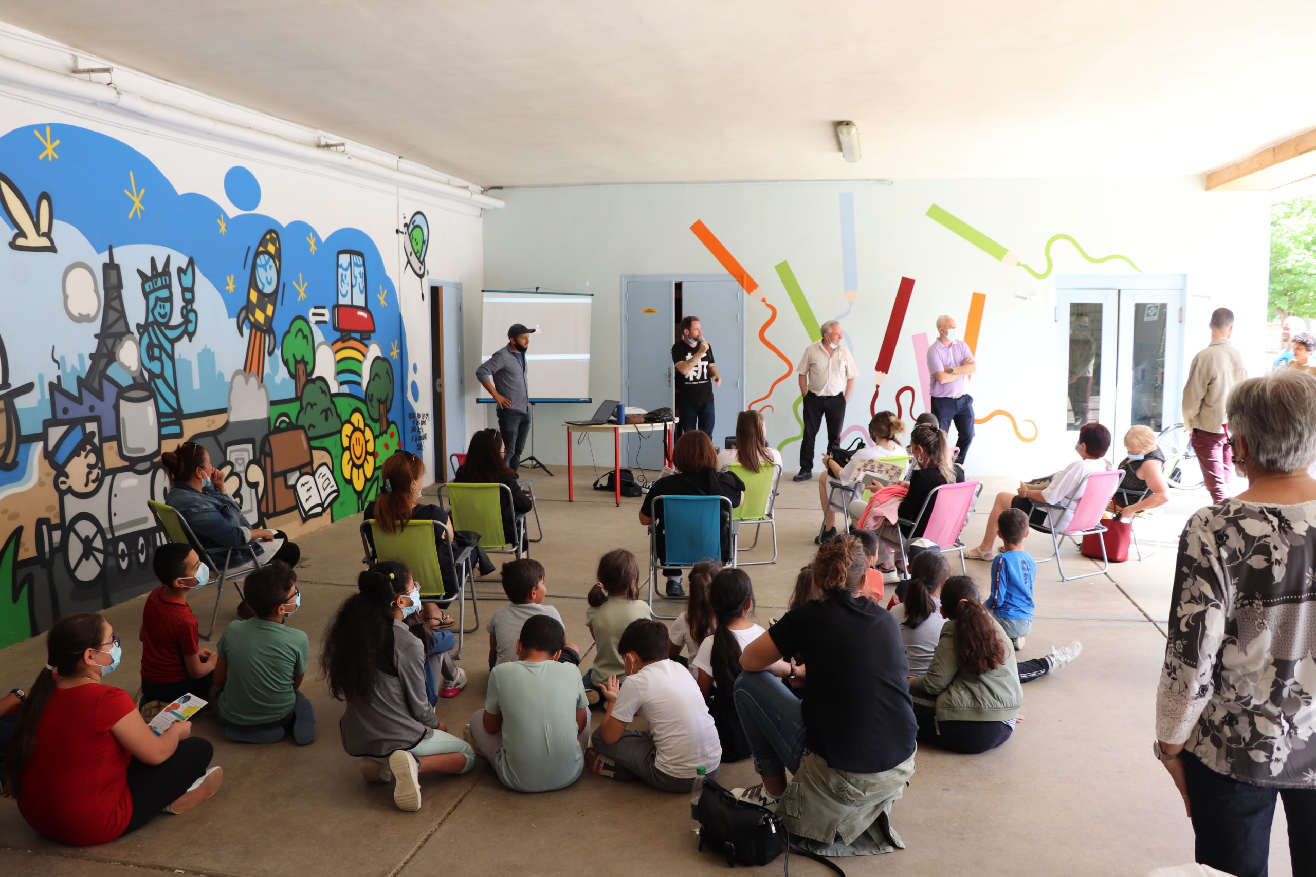 La fresque Ollier inaugurée Péage de Roussillon